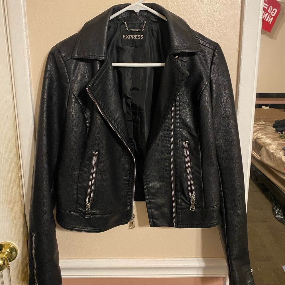 Express leather jacket